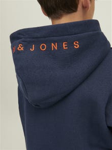 Jack & Jones Logo Kapuzenpullover Für jungs -Navy Blazer - 12213100