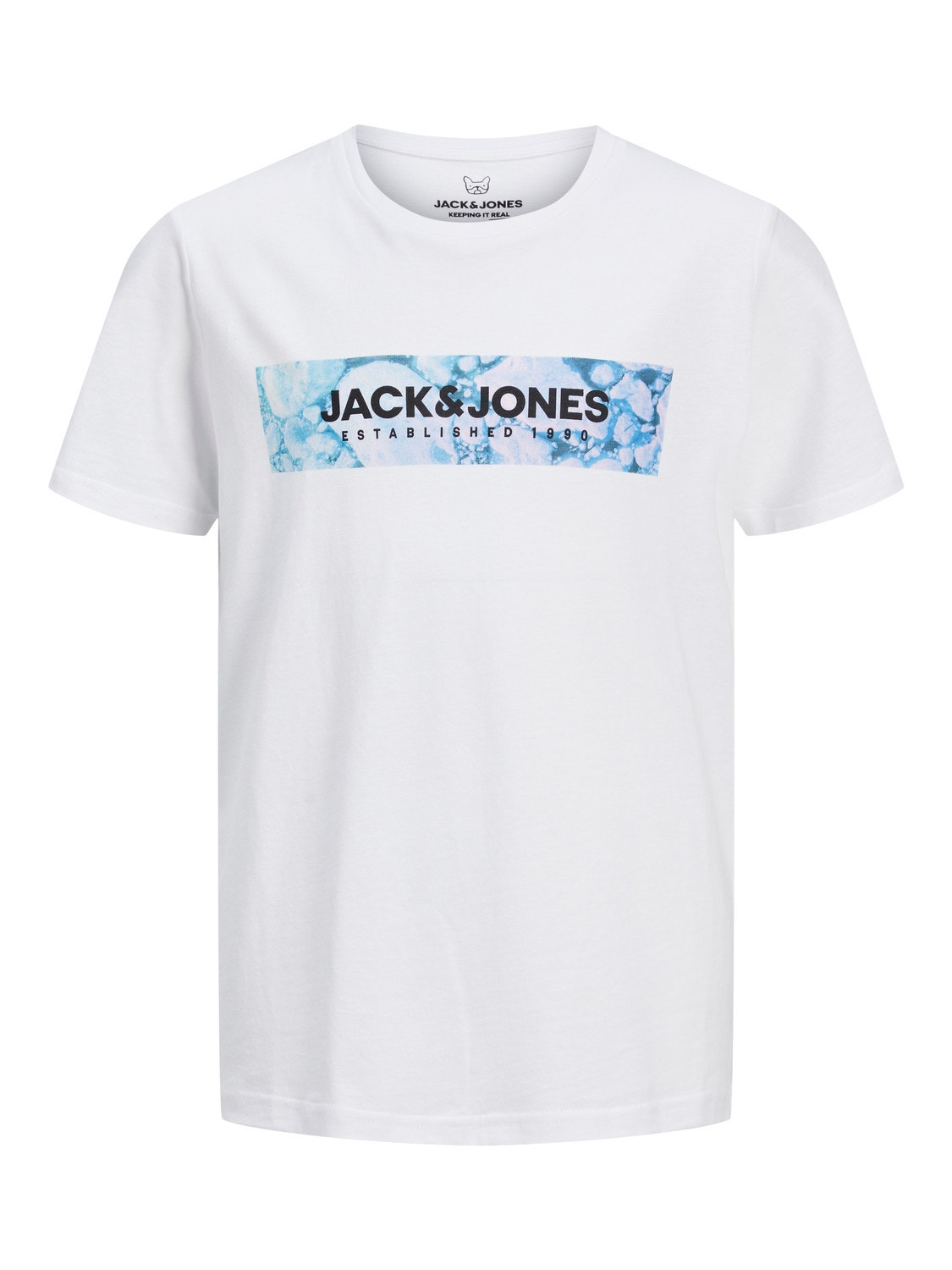 Jack & Jones Logo T-skjorte For gutter -White - 12213226