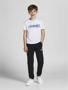 Jack & Jones Poikien Logo T-paita -White - 12213226