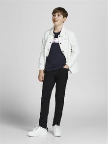 Jack & Jones Logo T-skjorte For gutter -Navy Blazer - 12213226