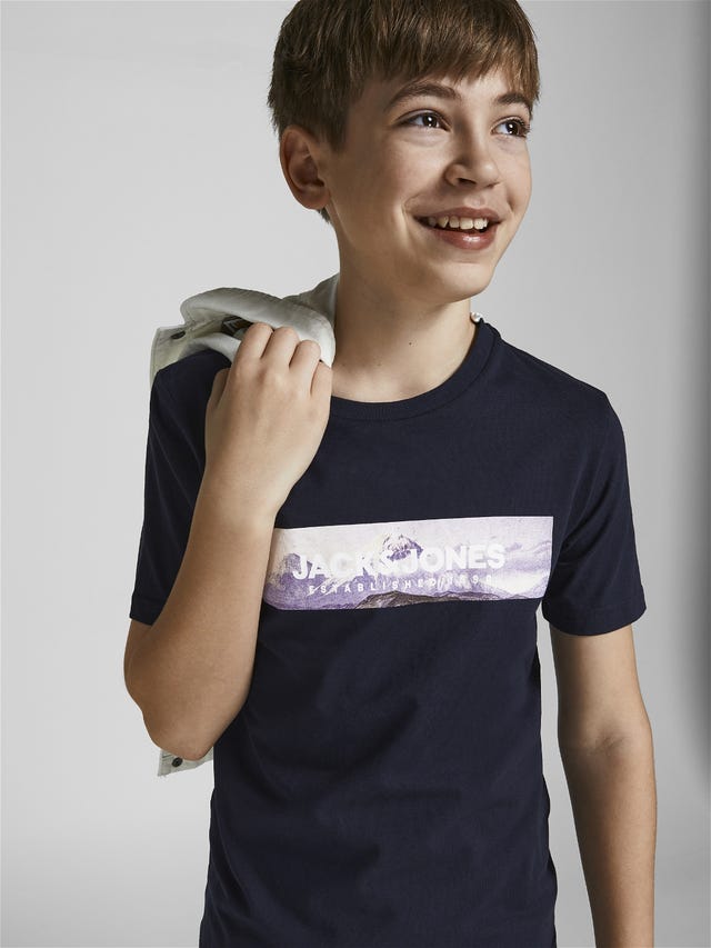 Jack & Jones Logo T-skjorte For gutter - 12213226