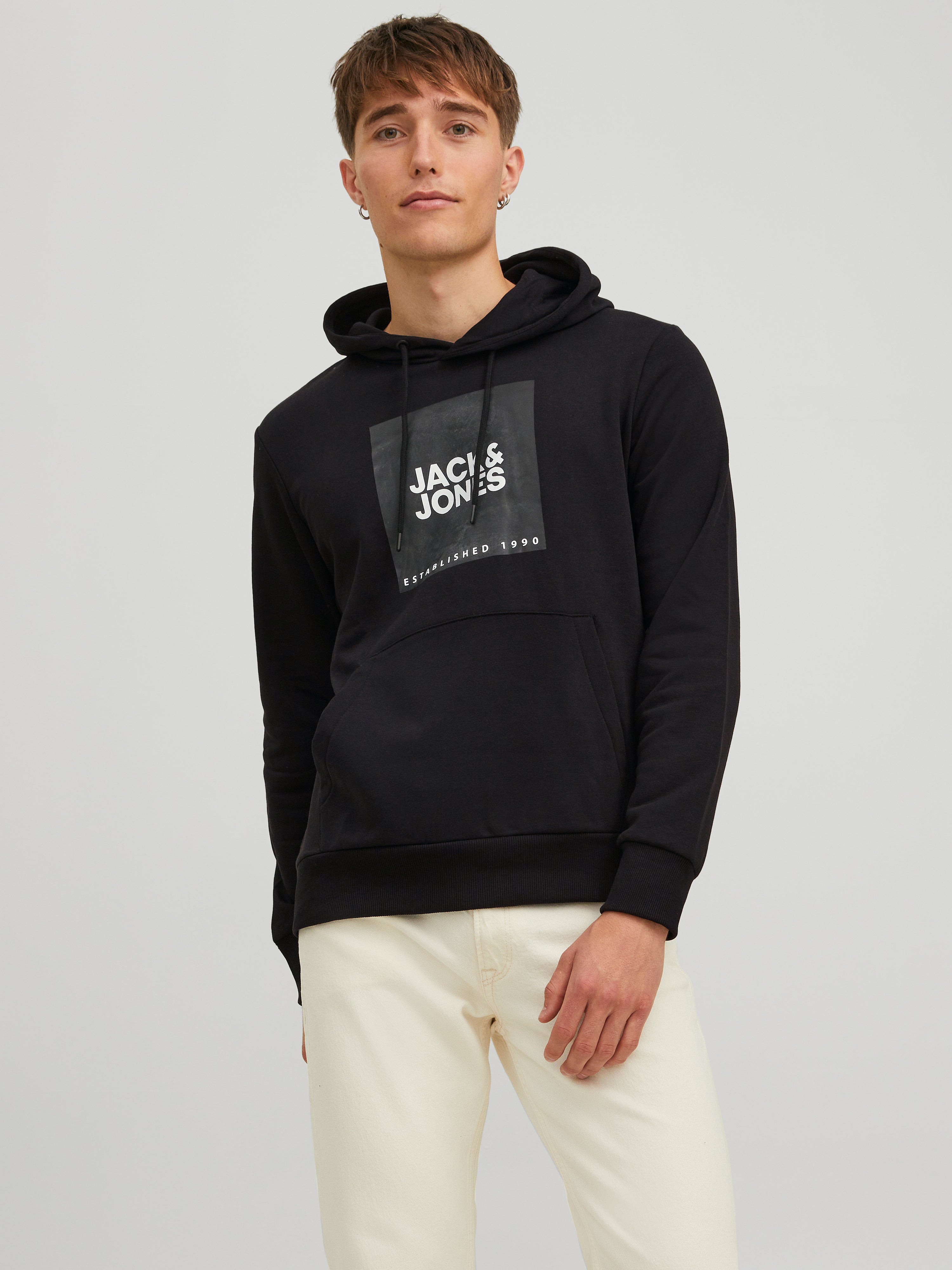 HERREN Pullovers & Sweatshirts Hoodie Jack & Jones sweatshirt Grau L Rabatt 57 % 