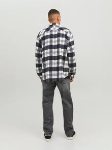 Jack & Jones Regular Fit Rutete skjorte -Navy Blazer - 12213480