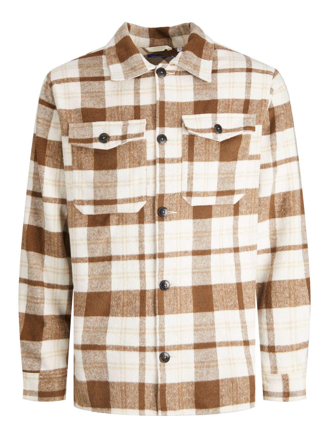 ウィンダンシーS_E_A Gingham Plaid S/S Shirt / Brown - シャツ