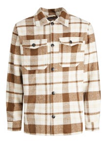 Jack & Jones Regular Fit Kockás ing -Seal Brown - 12213480