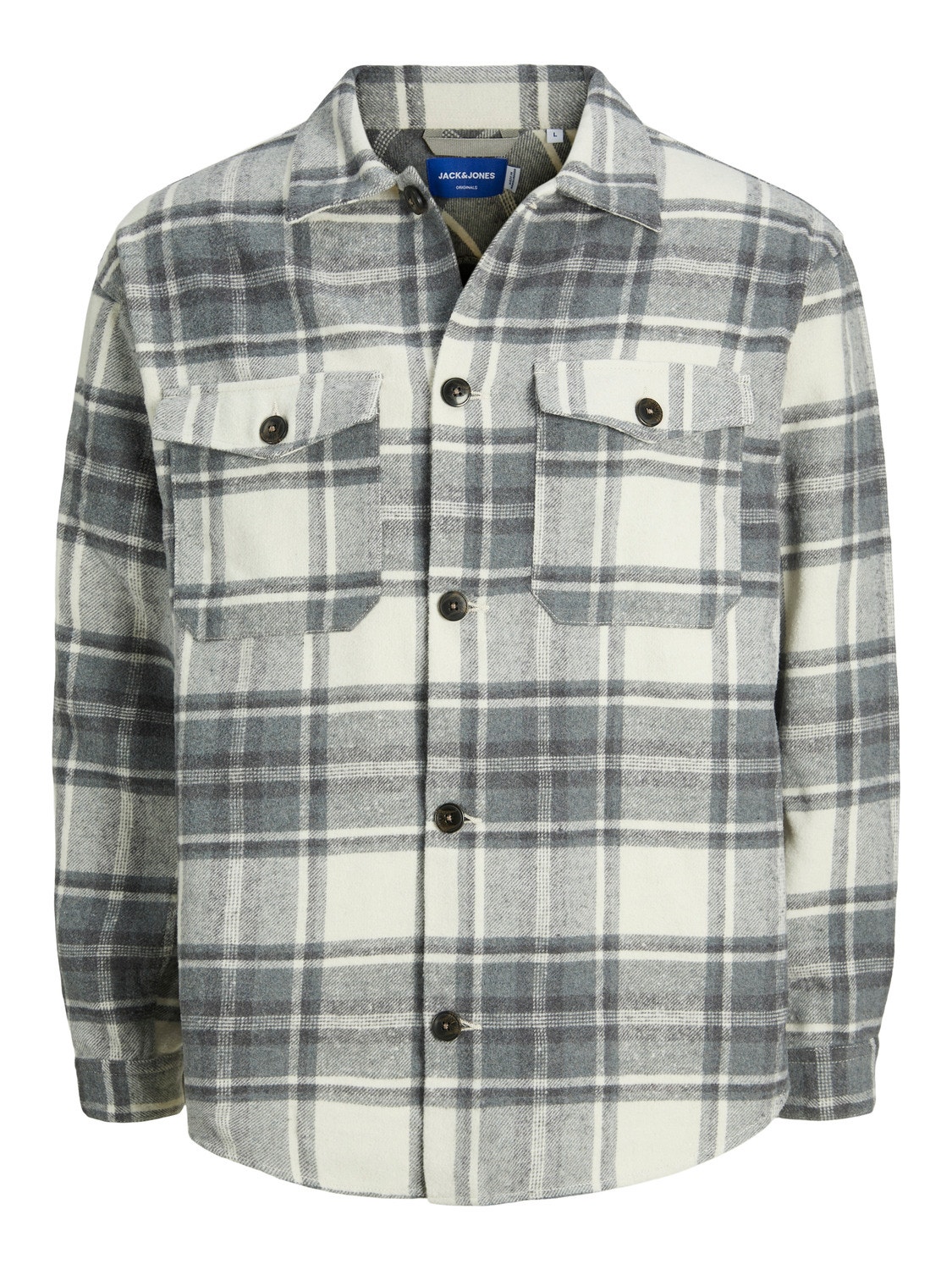 Jack & Jones Regular Fit Geruit overhemd -Wild Dove - 12213480
