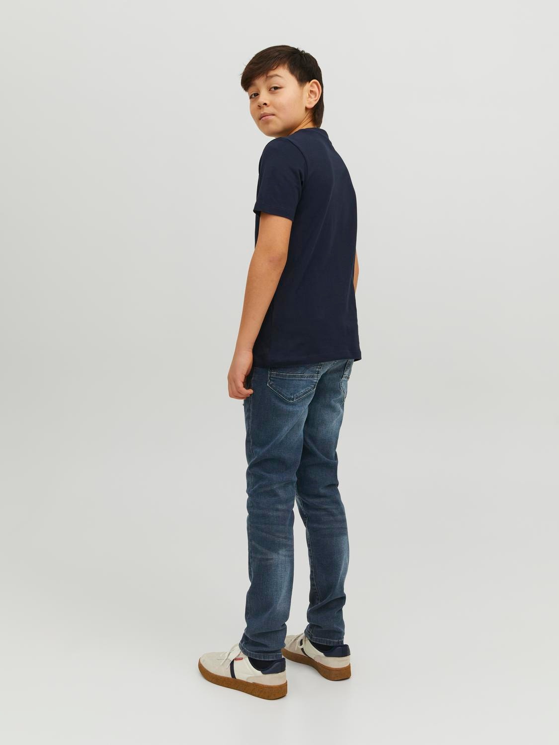 Jack & Jones JJIGLENN JJFOX RA 096 Slim fit jeans Voor jongens -Blue Denim - 12213506