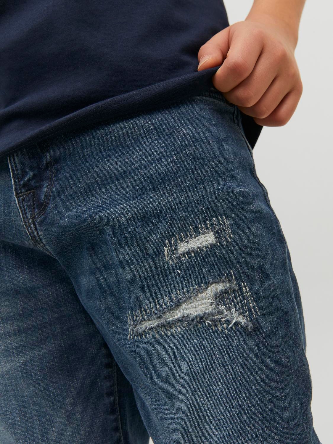 Jack & Jones JJIGLENN JJFOX RA 096 Slim fit jeans Junior -Blue Denim - 12213506