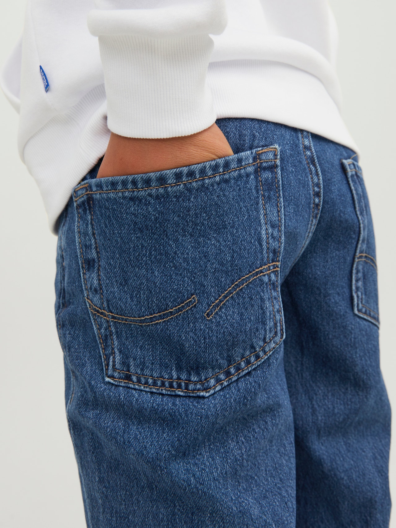Jack & Jones JJICLARK JJORIGINAL MF 723 Regular fit jeans For boys -Blue Denim - 12213526