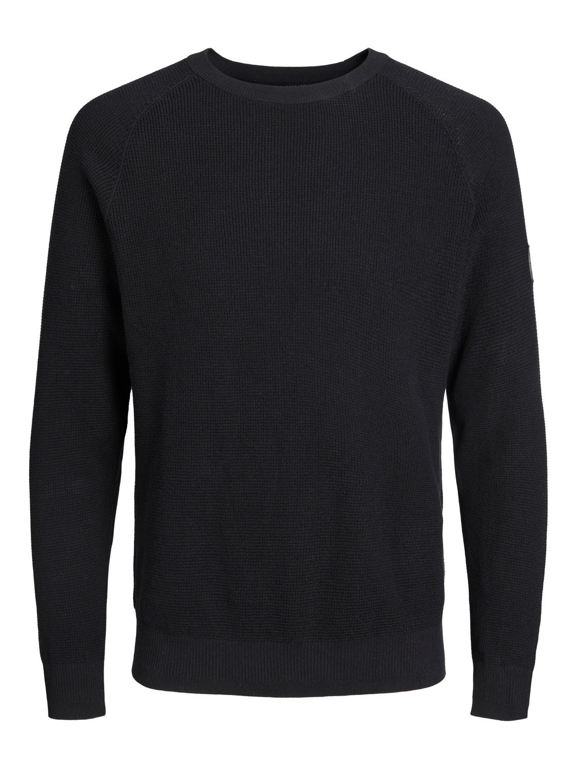 Diseño de punto gofrado Jersey de punto Negro Jack & Jones®