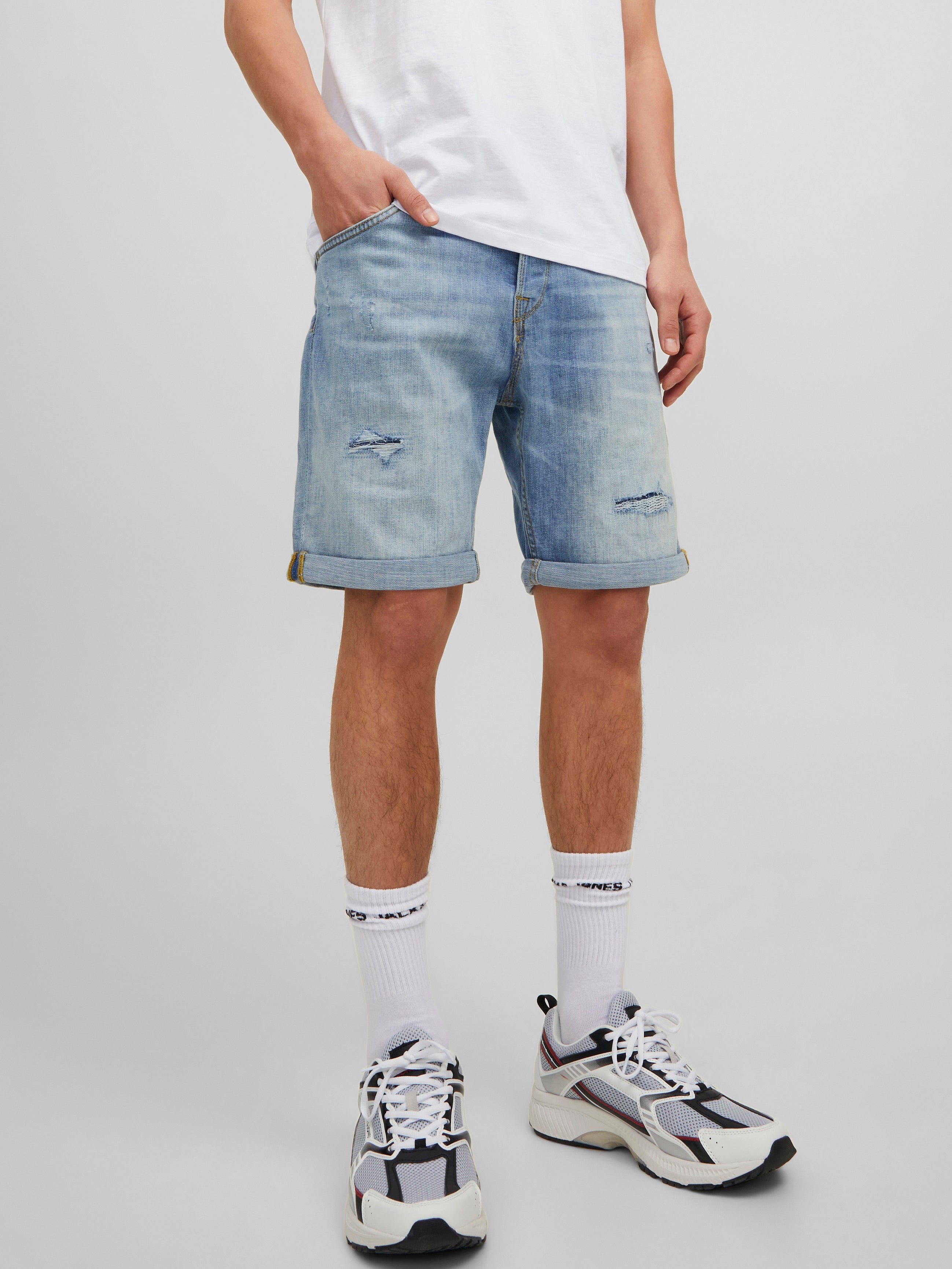 Jack & Jones Shorts jeans Grau L HERREN Jeans Basisch Rabatt 62 % 