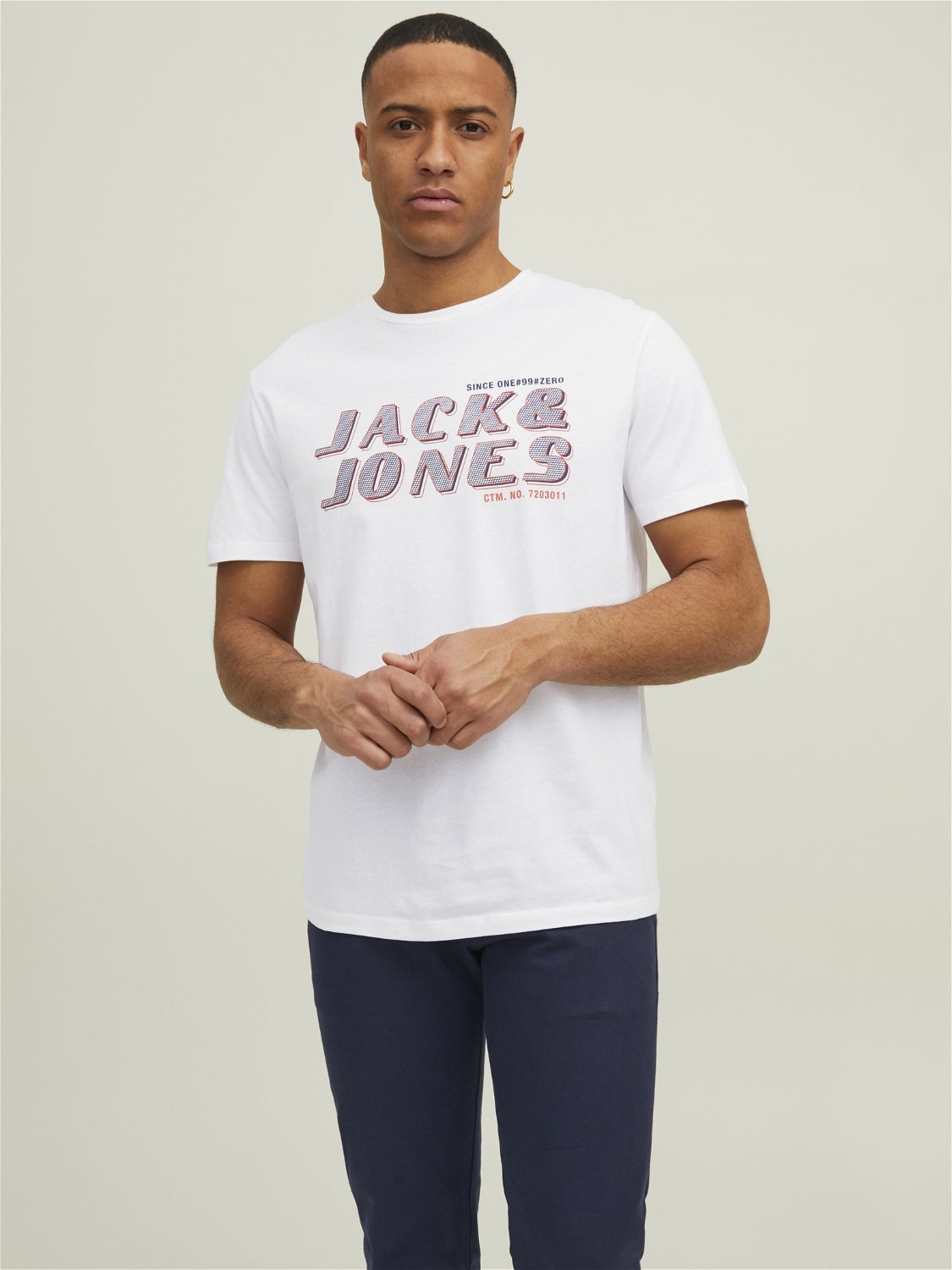 Rabatt 54 % HERREN Hemden & T-Shirts Basisch Weiß L Jack & Jones T-Shirt 