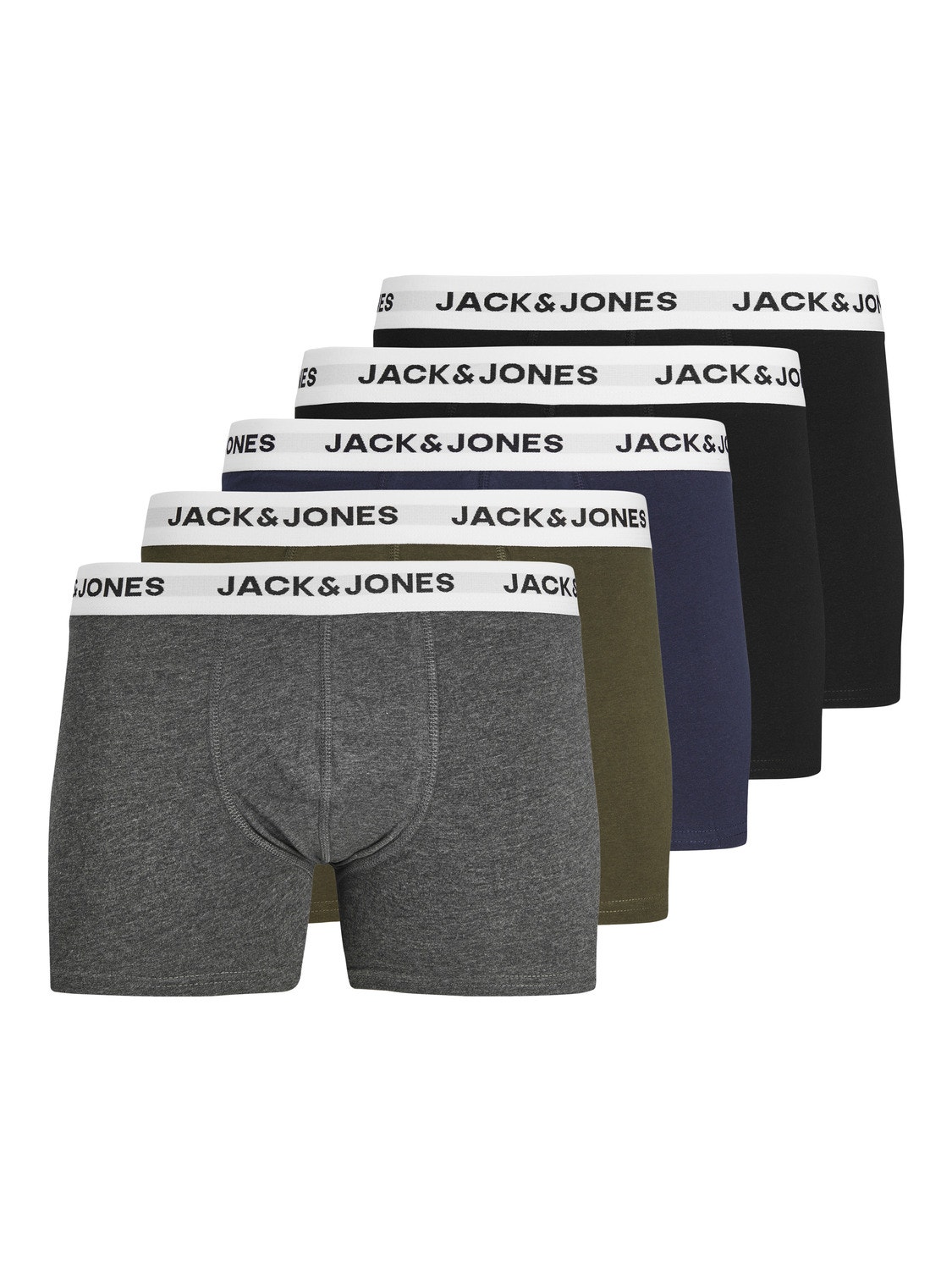 Jack & Jones 5-pack Trunks -Forest Night - 12214455