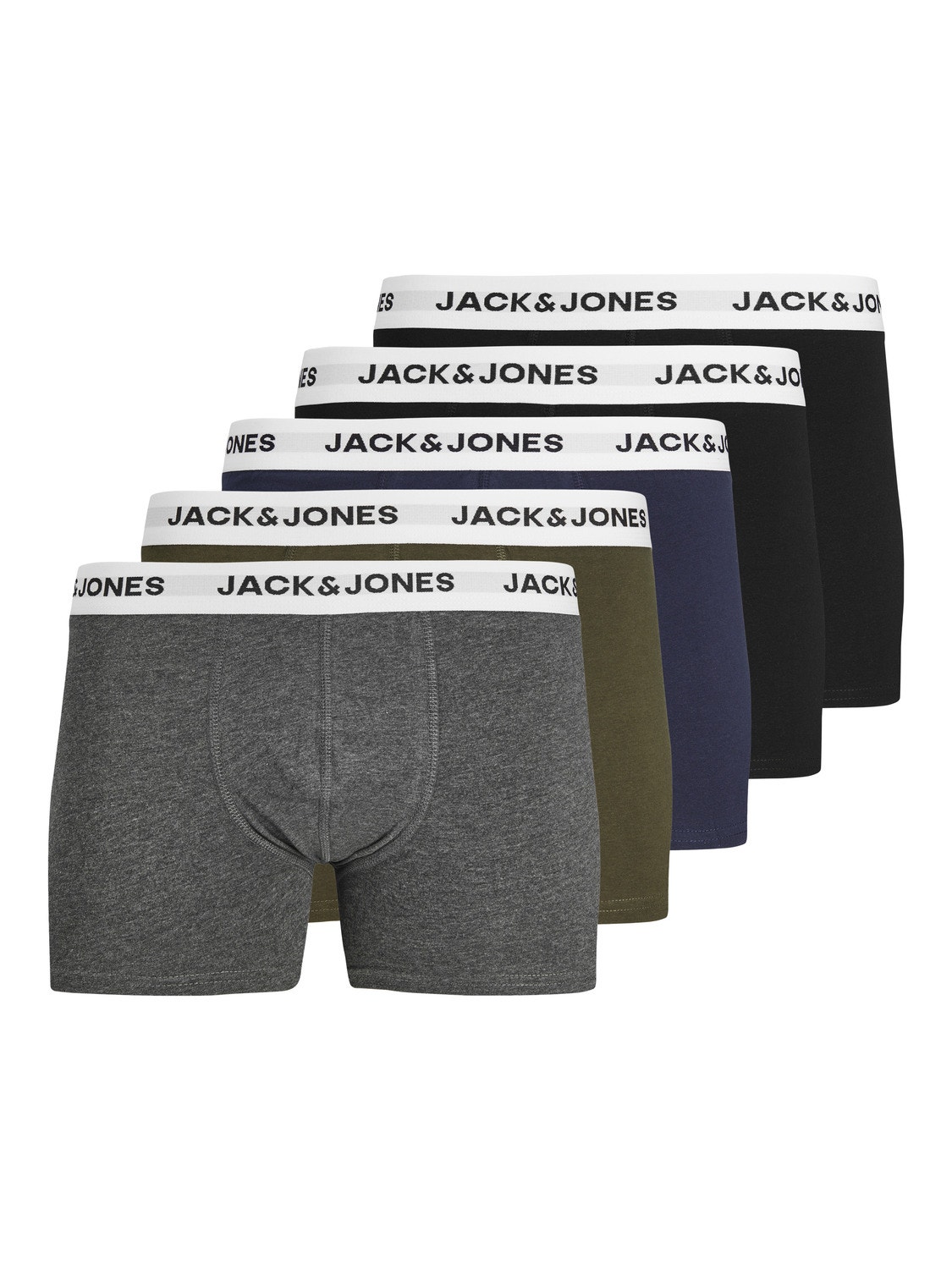 Jack & Jones 5-pack Trunks -Forest Night - 12214455