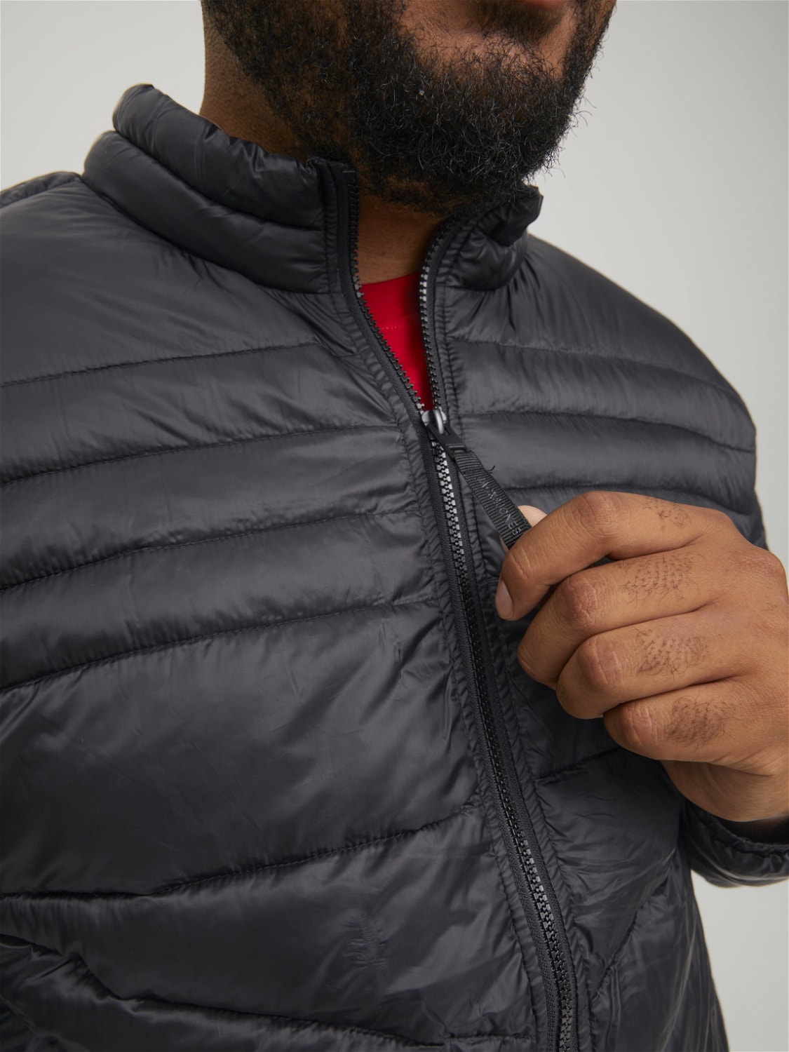Jack & Jones Plus Size Puffer jacket -Black - 12214531