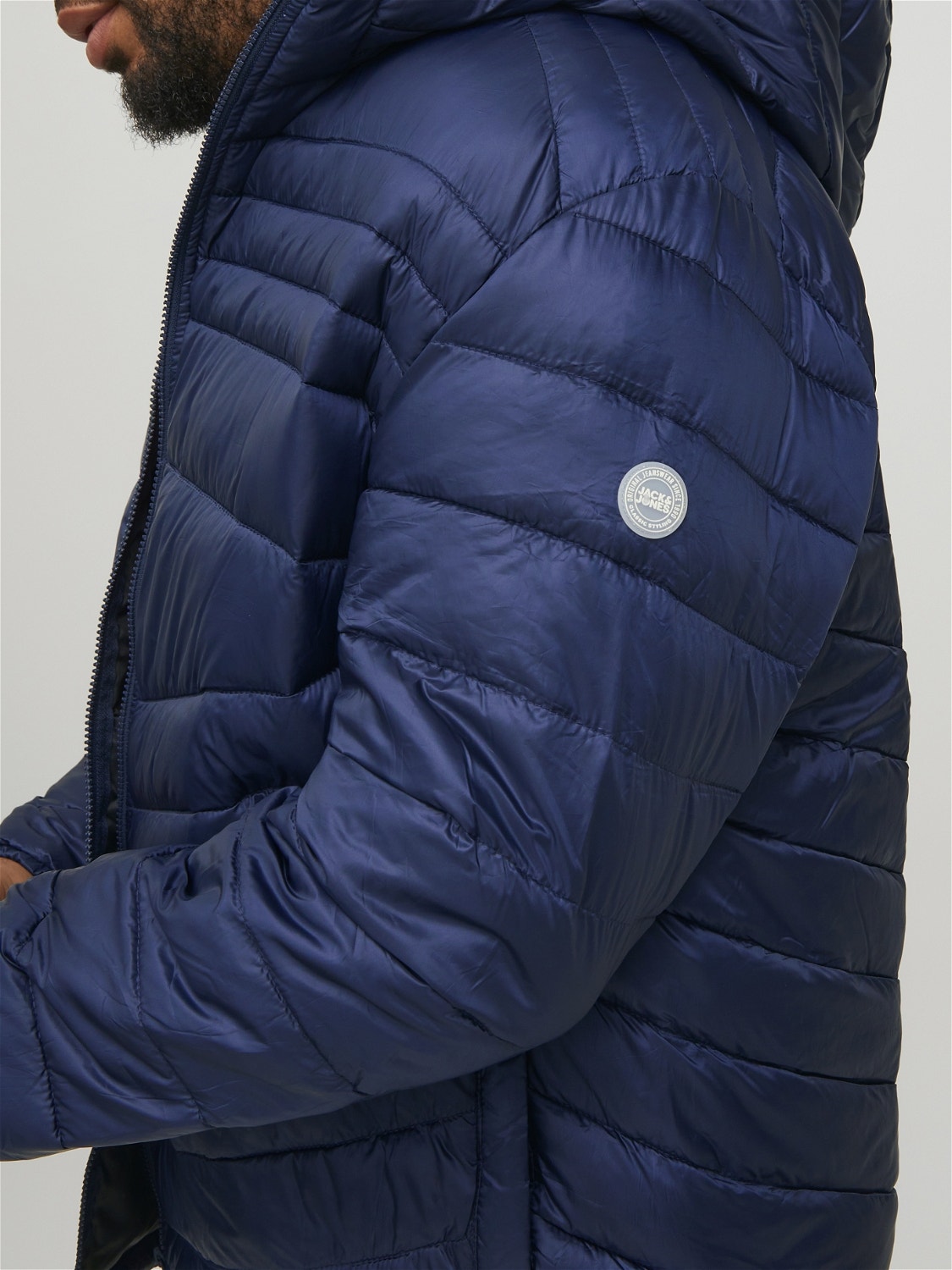 Jack & Jones Plus Size Puffer jacket -Navy Blazer - 12214531