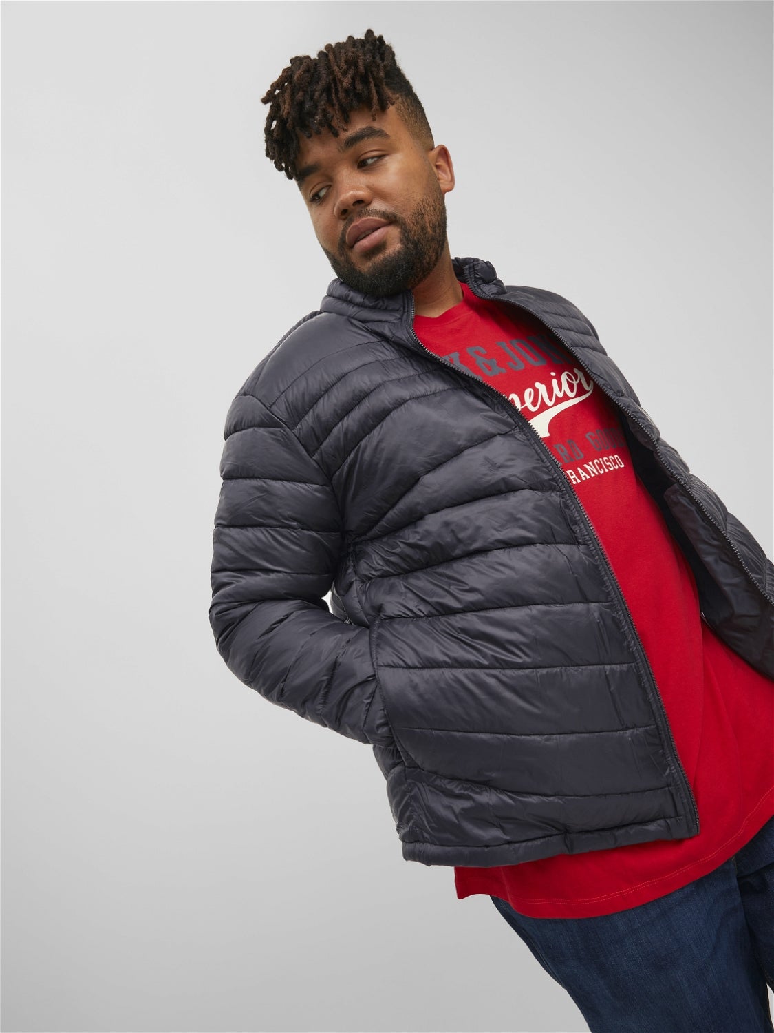 Plus size puffer jacket with hood online