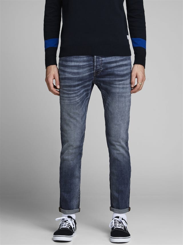Jack & Jones JJIWHTIM JJORIGINAL JOS 107 50SPS Slim Fit jeans mit geradem Bein - 12214816