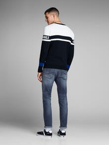 Jack & Jones JJITIM JJORIGINAL JOS 107 50SPS Slim Straight Fit jeans -Blue Denim - 12214816