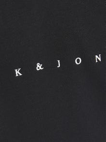 Jack & Jones Z logo Bluza z kapturem Dla chłopców -Black - 12214983