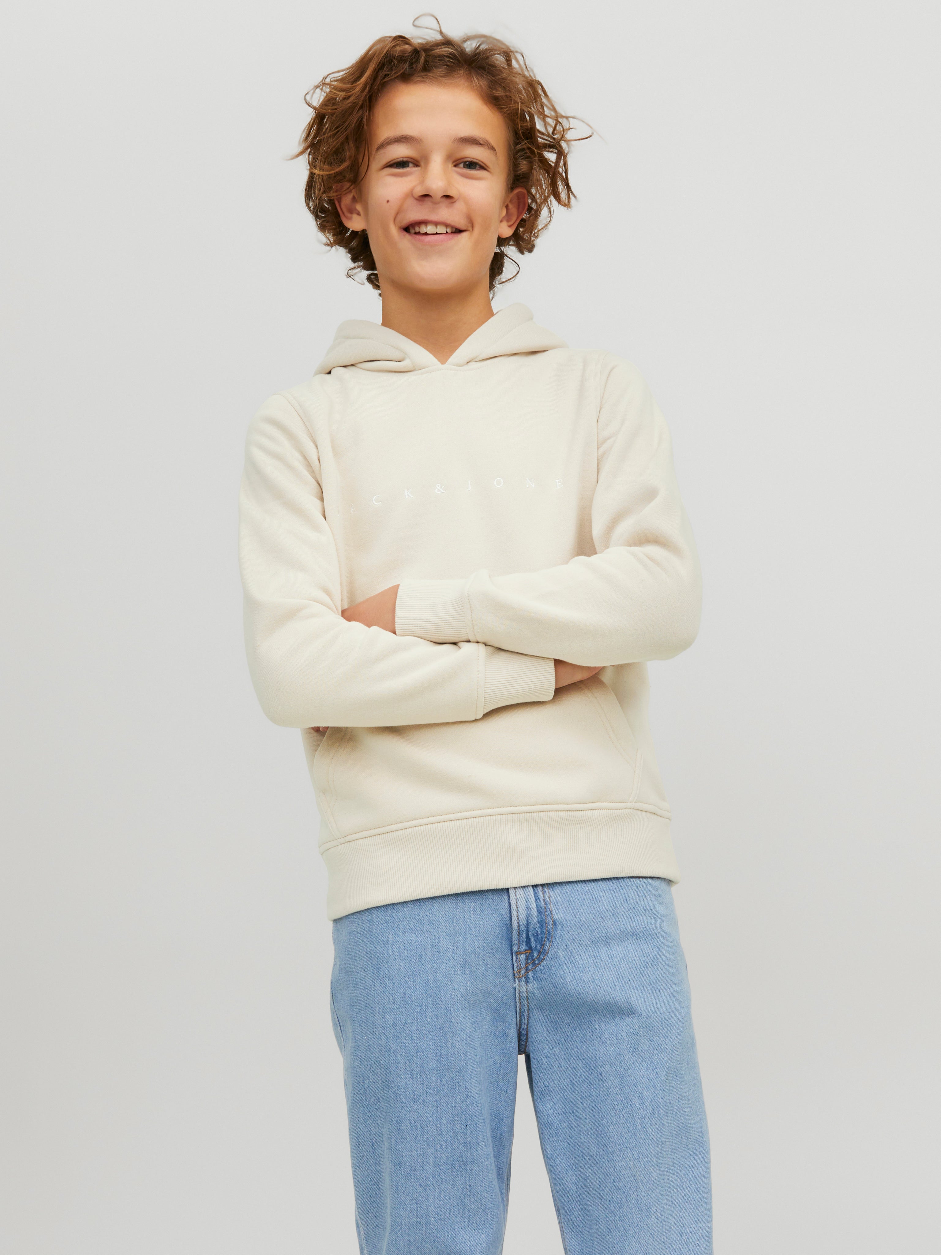 Logo Hoodie For boys with 40 discount Jack Jones