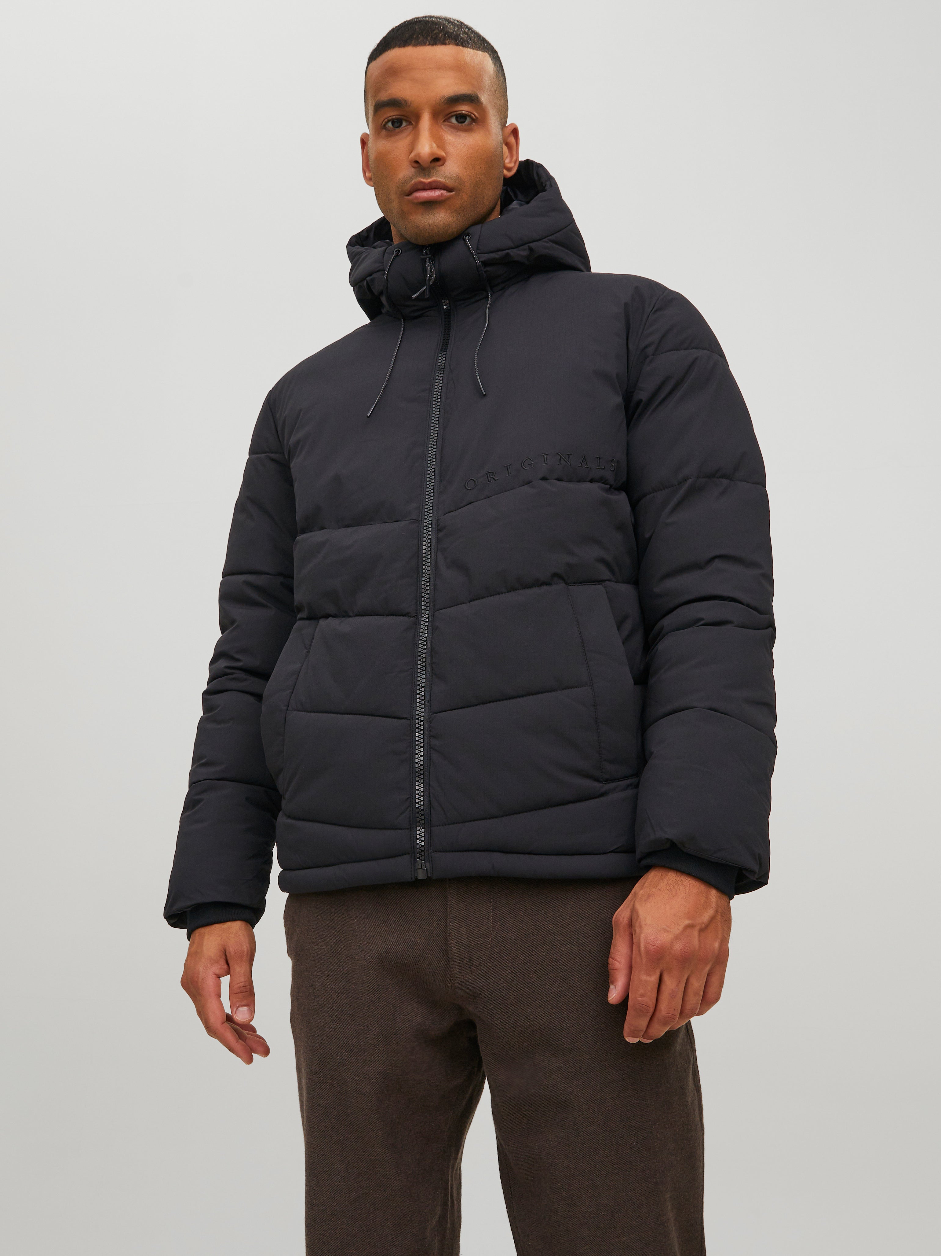 next khaki contrast quilted jacket