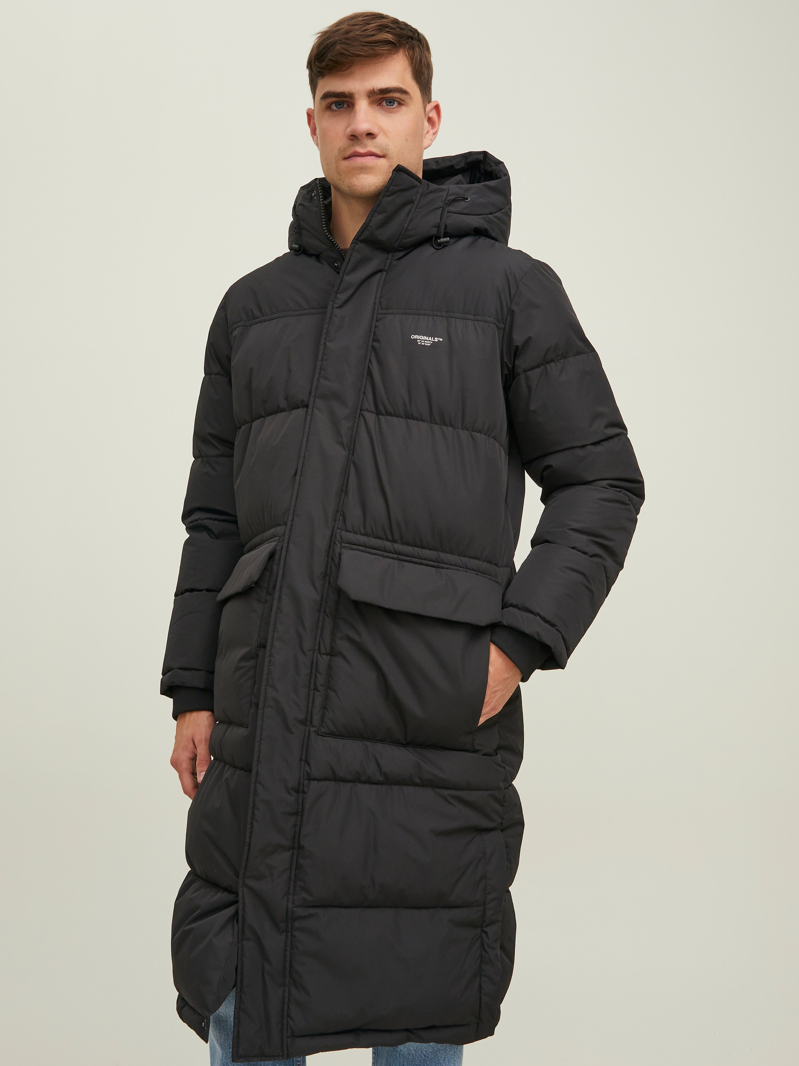 Long hooded Puffer Jacket with 22 