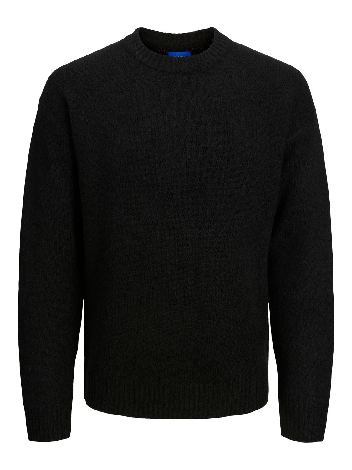 Jack & Jones Plain Knitted pullover -Black - 12215468