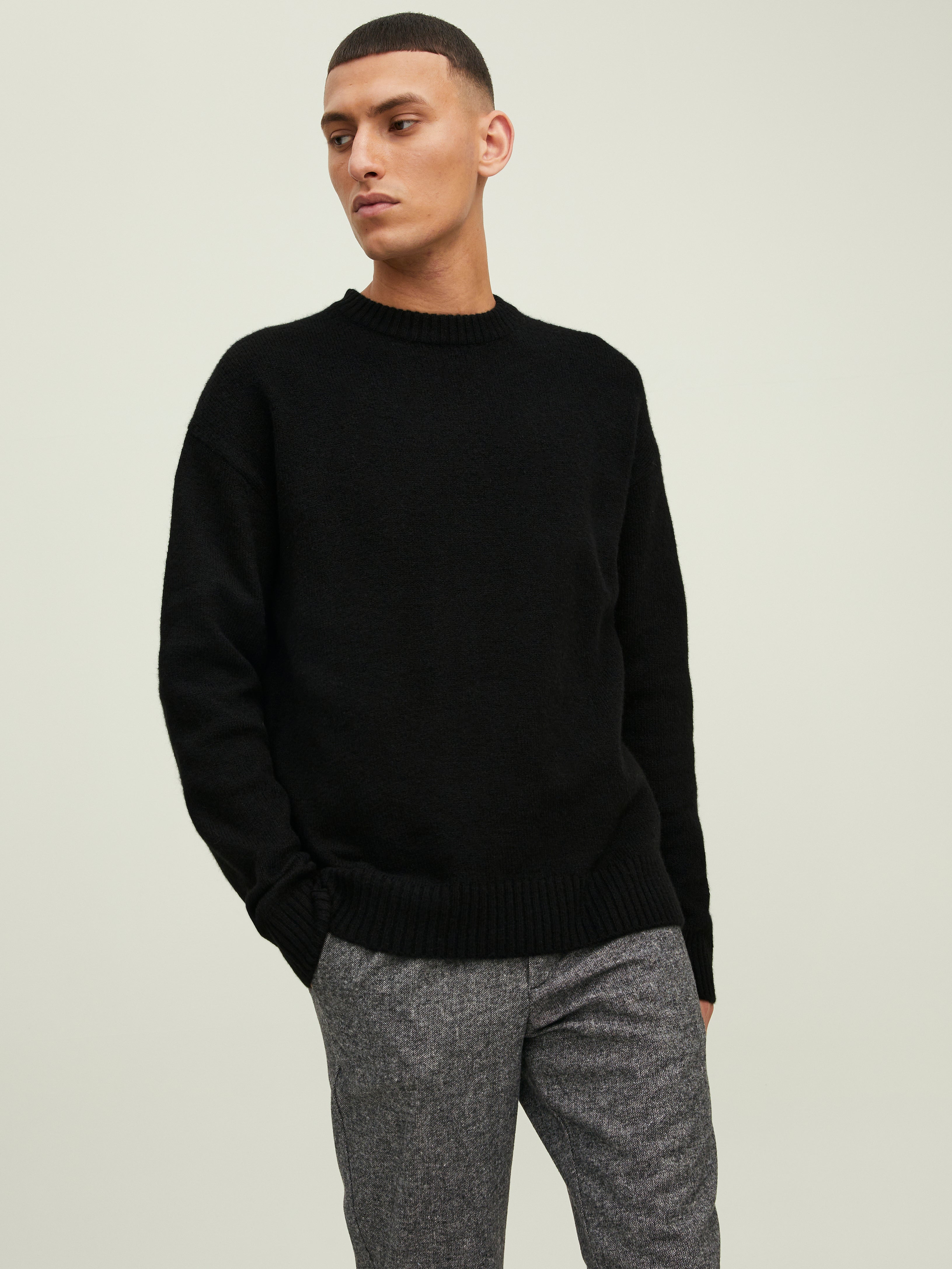 Thumbnail - Einfarbig Strickpullover
