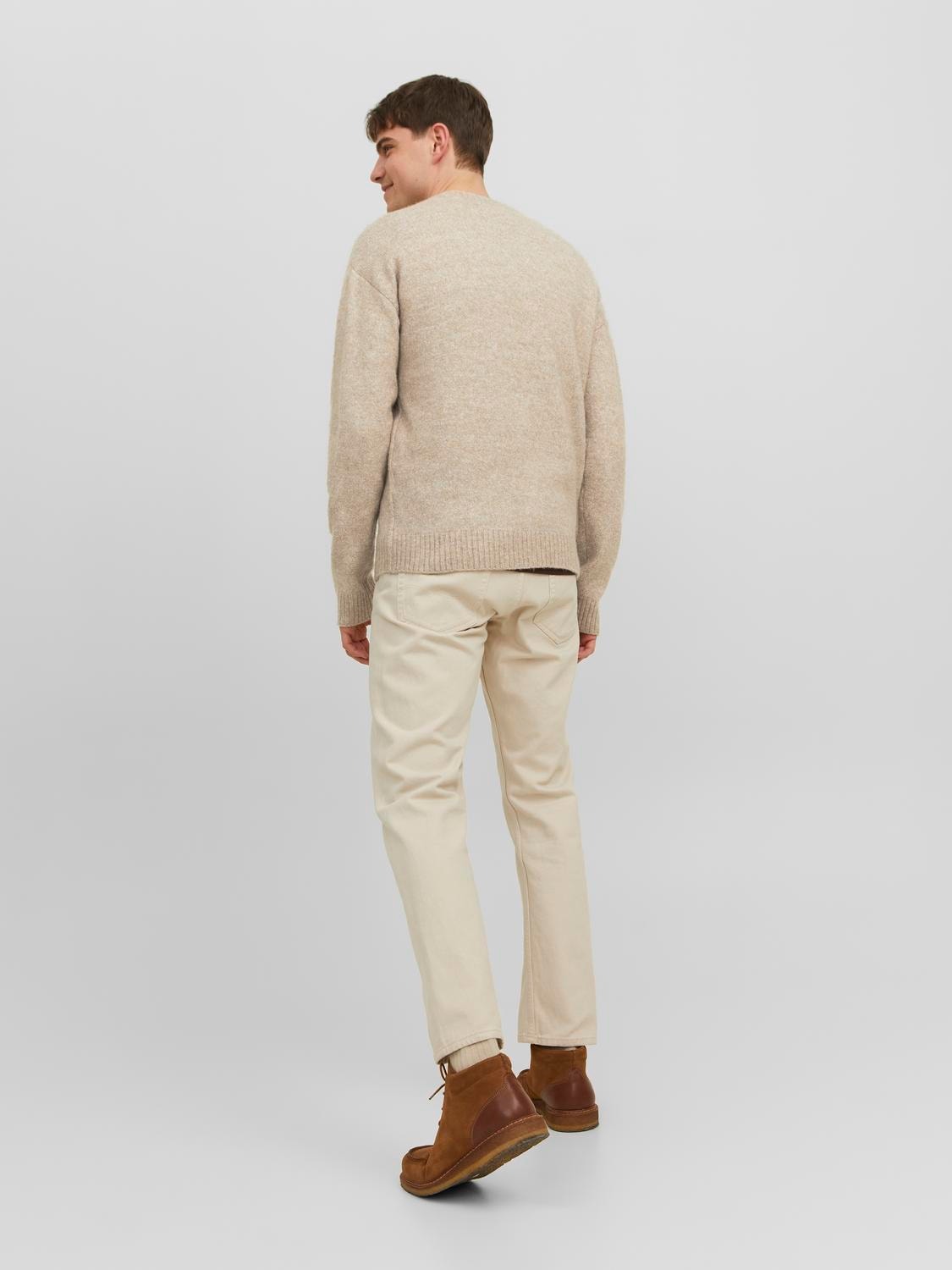 Jack & Jones Vanlig Strikkegenser med rund hals -Atmosphere - 12215468