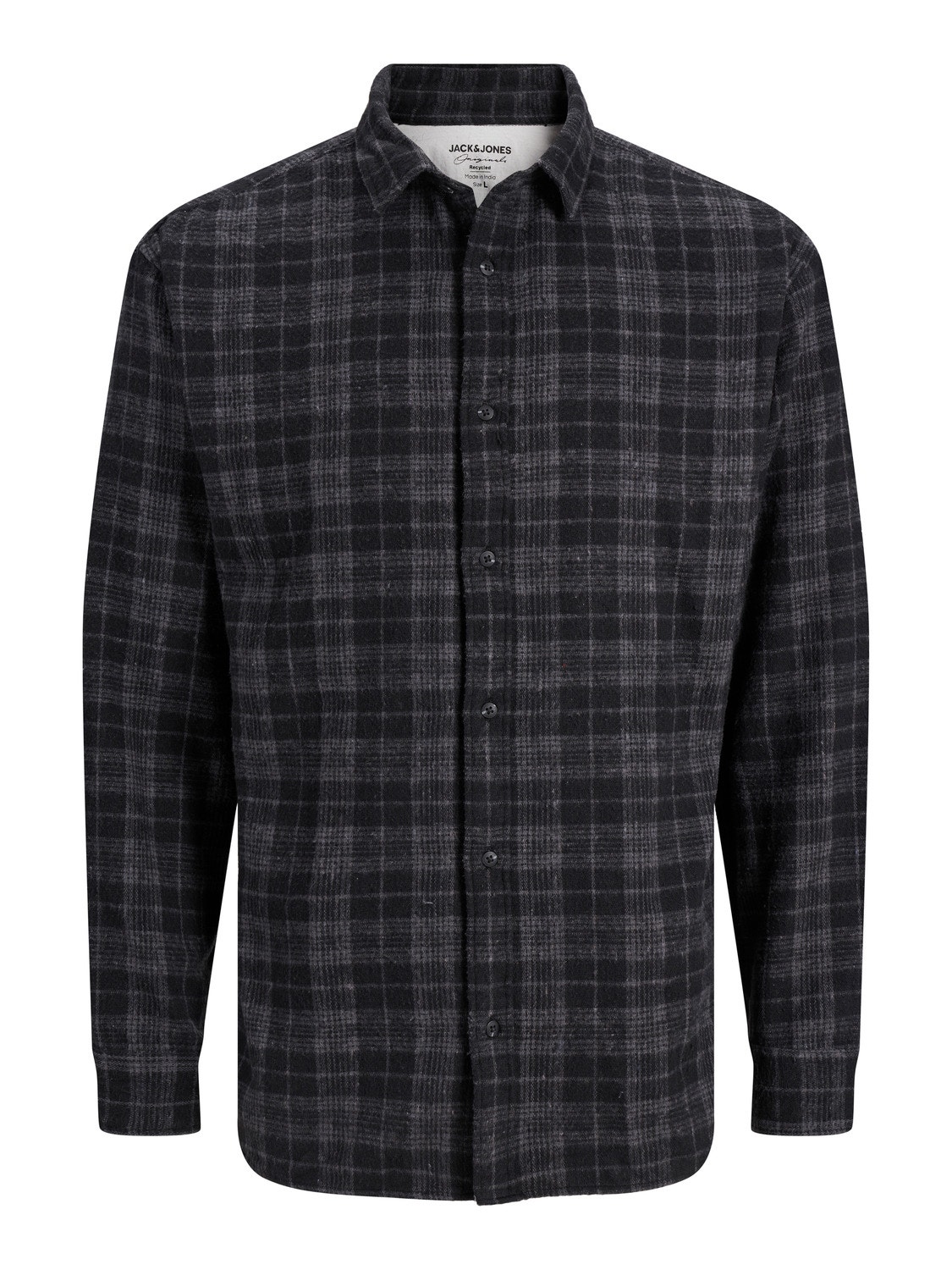 Jack & Jones Regular Fit Avslappnad skjorta -Black - 12215593