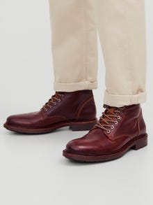 Jack & Jones Leather Boots -Brandy Brown - 12215613