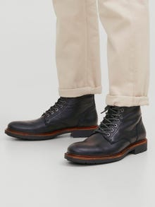 Jack & Jones Lær Boots -Anthracite - 12215613