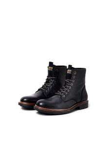 Jack & Jones Leather Boots -Anthracite - 12215613