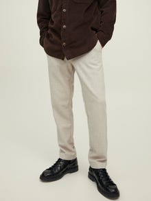 Jack & Jones JPRTWEED Slim Fit Tailored Trousers -Weathered Teak - 12215758