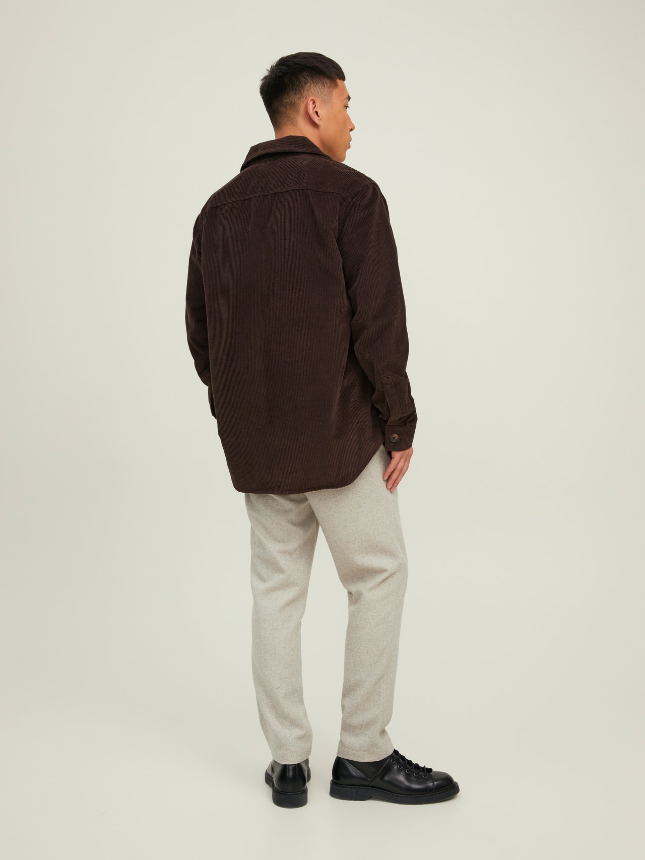 Jack & Jones JPRTWEED Slim Fit Tailored bukser -Weathered Teak - 12215758