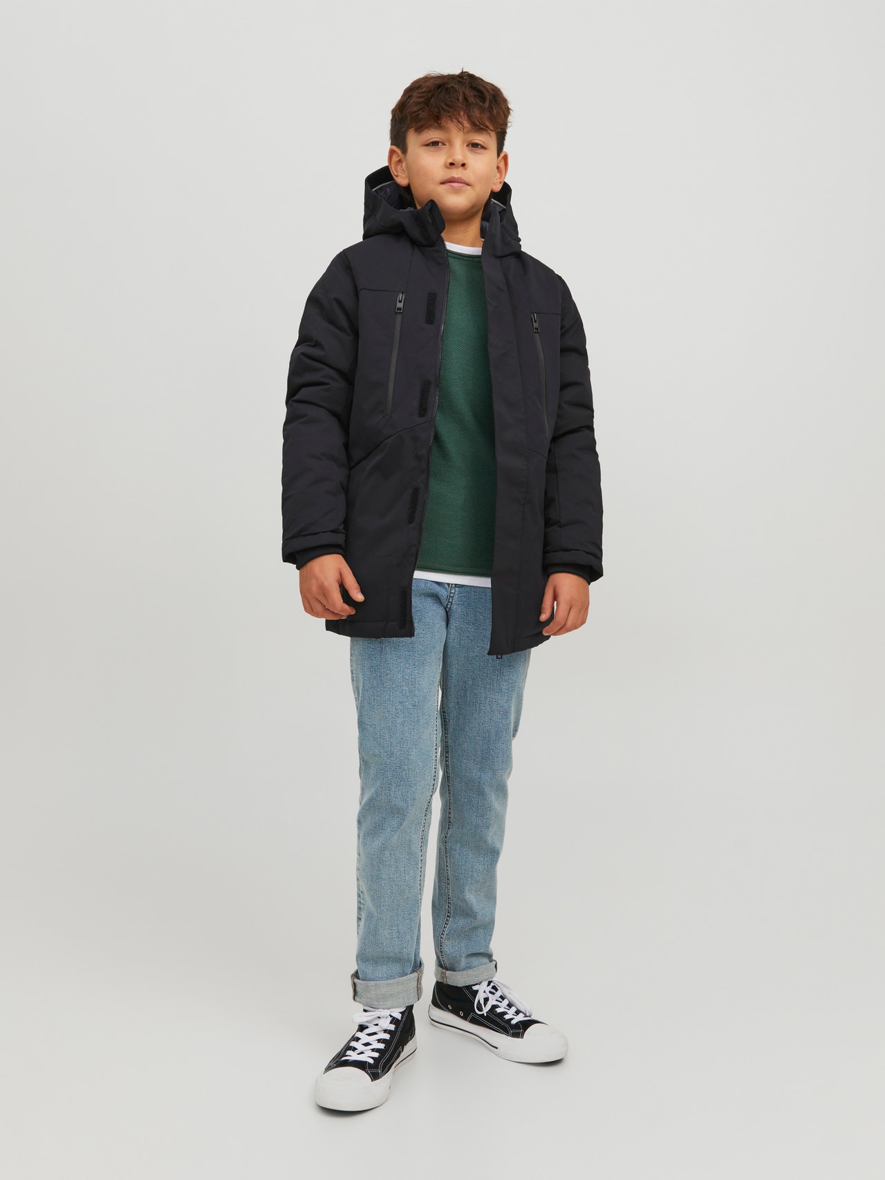 Jack & Jones Casaco Acolchoado Para meninos -Black - 12215825