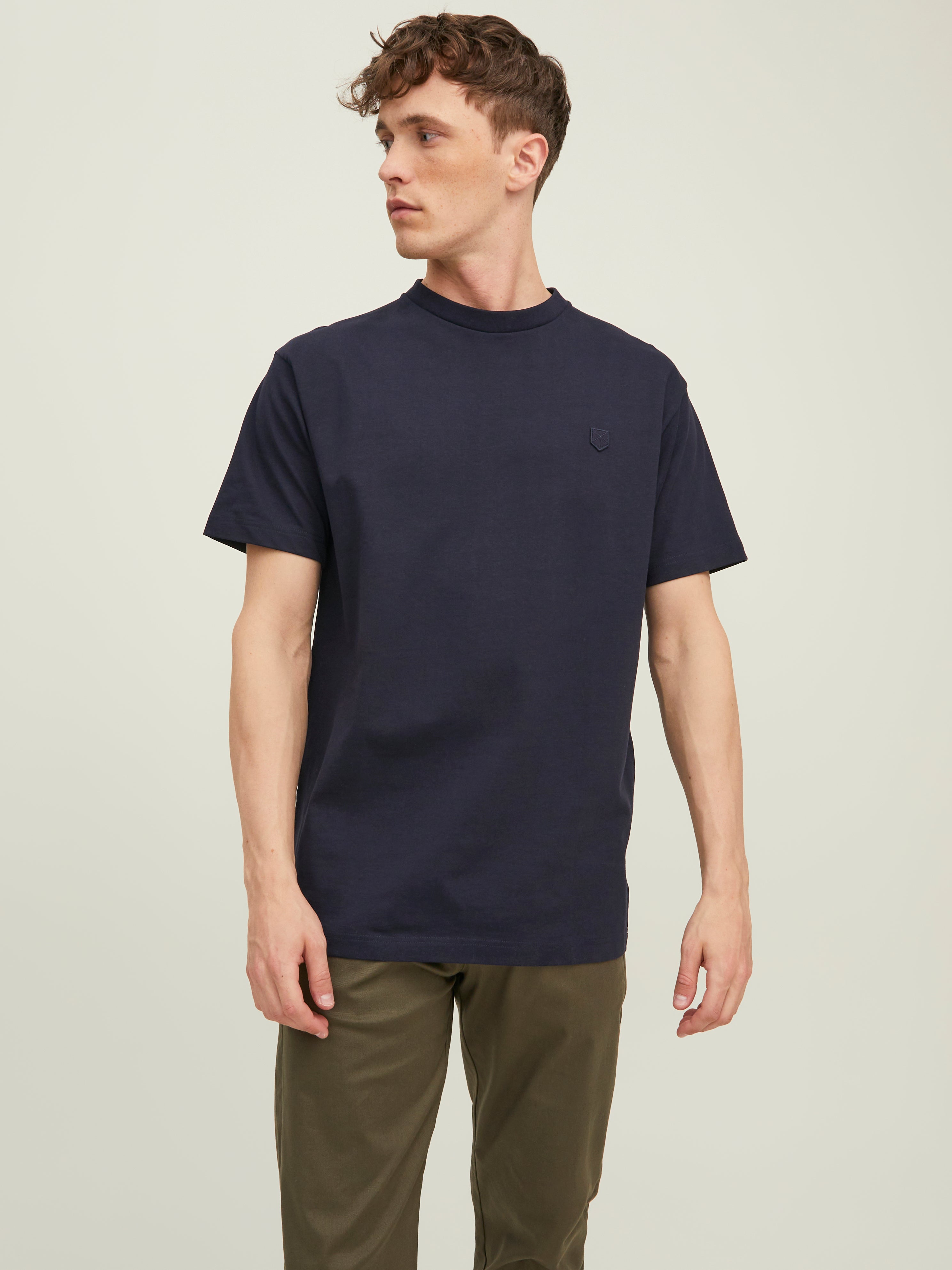 Jack & Jones T-shirt MEN FASHION Shirts & T-shirts Casual Navy Blue M discount 54% 