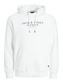 Jack & Jones Logo Hættetrøje -White - 12216335
