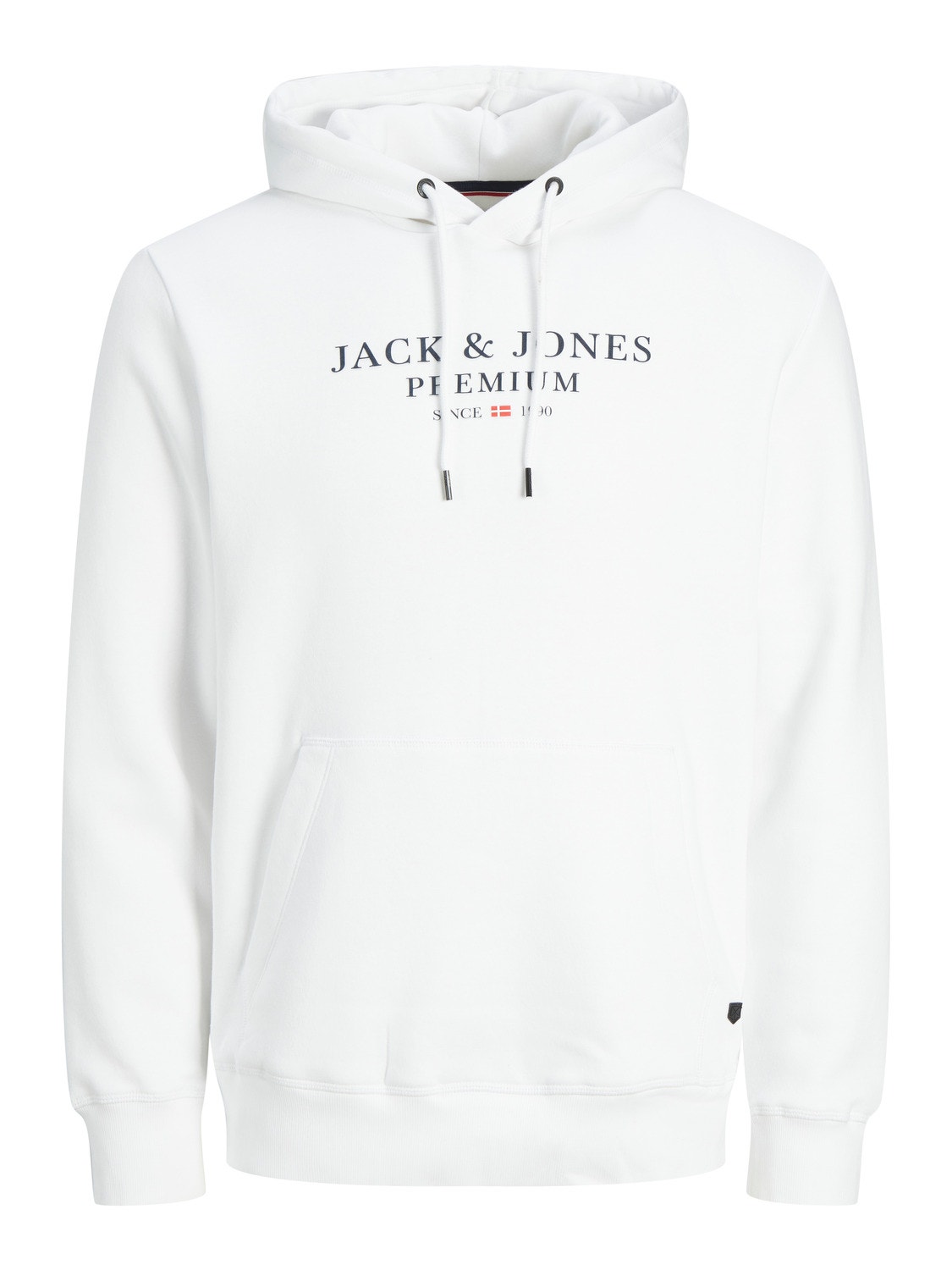 Jack & Jones Logo Kapuutsiga pusa -White - 12216335
