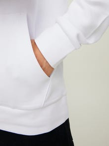 Jack & Jones Logotipas Megztinis su gobtuvu -White - 12216335