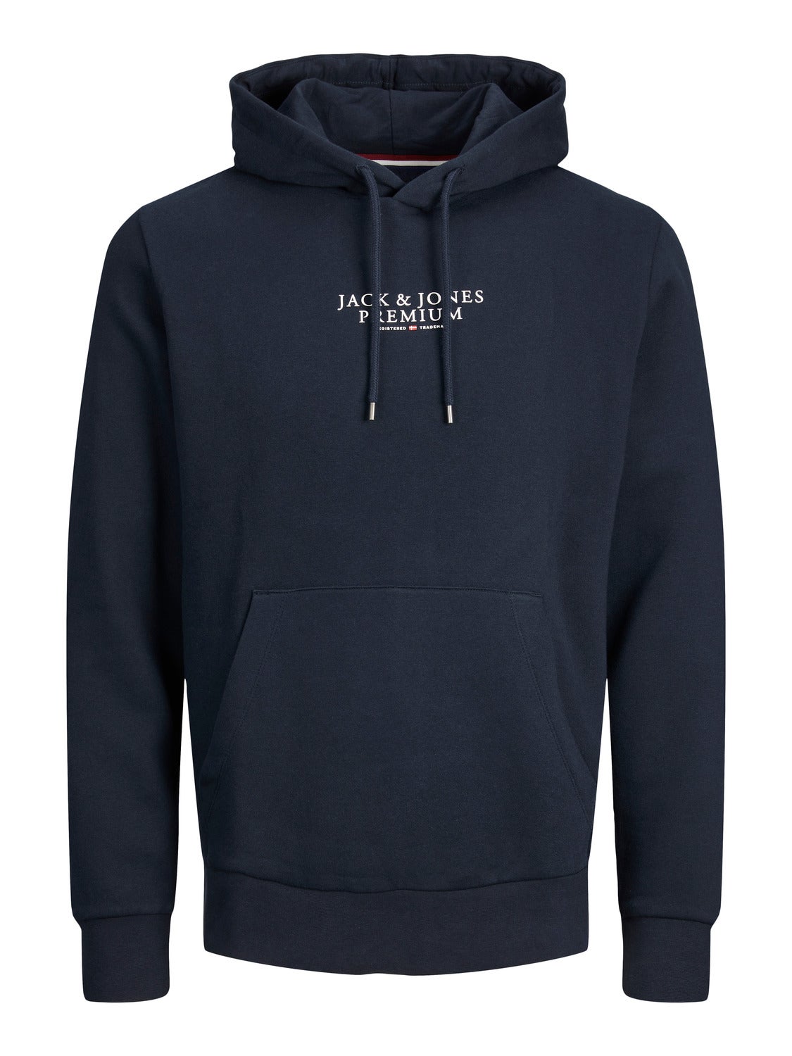 Jack & Jones Men's JJ Corp Logo Hoodie - Long Sleeve Cotton Pullover Sweatshirt - S-2XL
