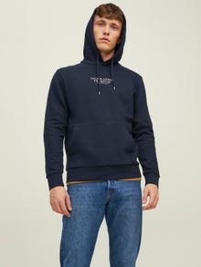 Jack & Jones Logó Kapucnis felső -Navy Blazer - 12216335