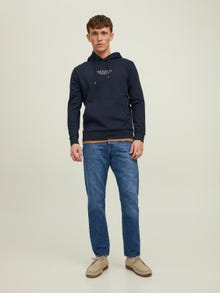 Jack & Jones Logó Kapucnis felső -Navy Blazer - 12216335