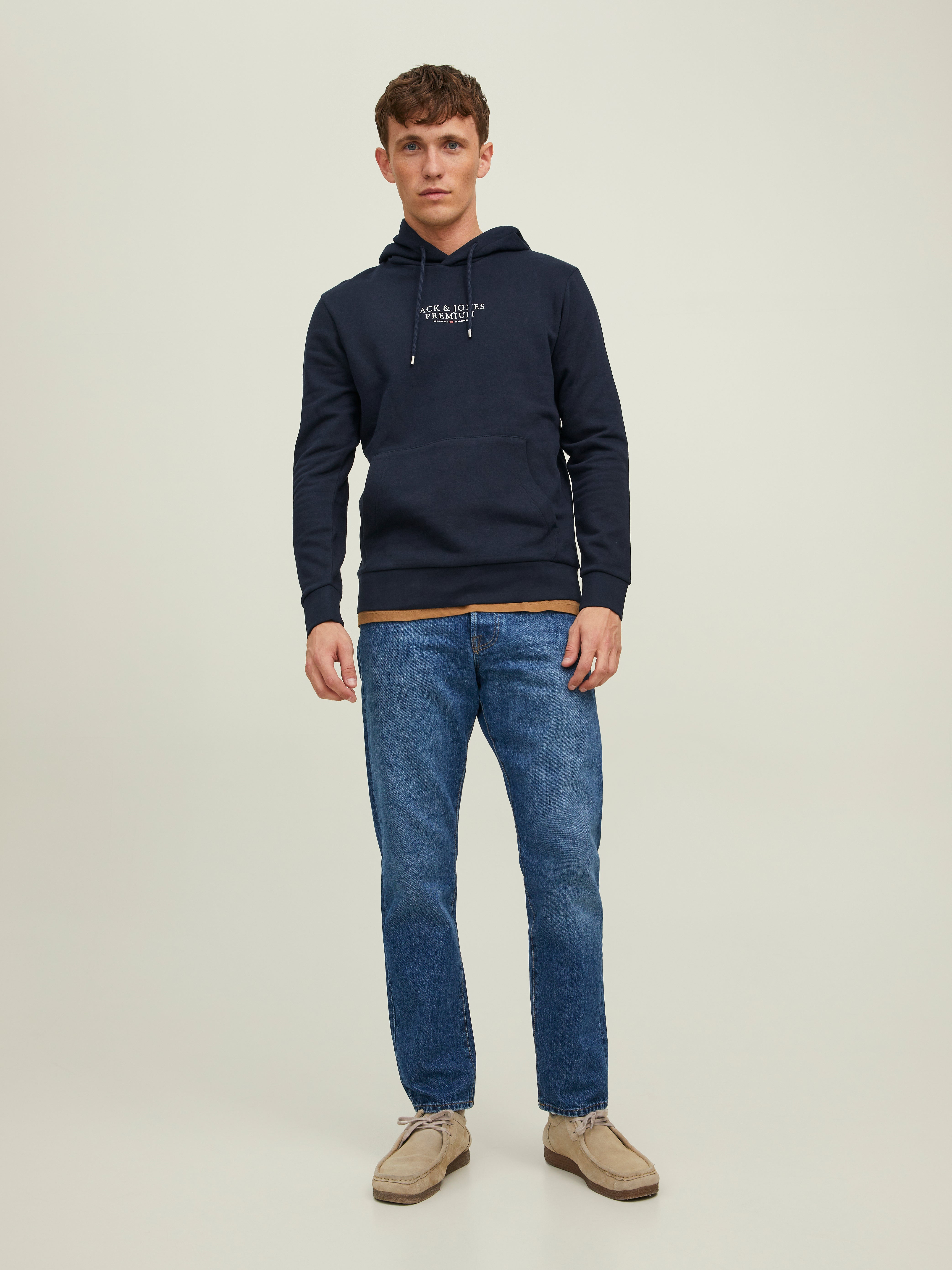 Logo Kapuzenpullover | Dunkelblau | Jack & Jones® 