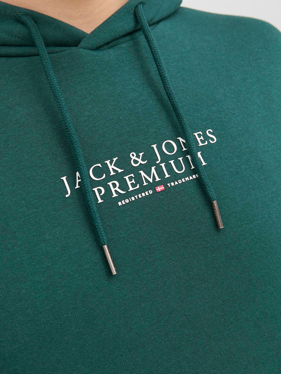 Jack & Jones Logo Huppari -Ponderosa Pine - 12216335