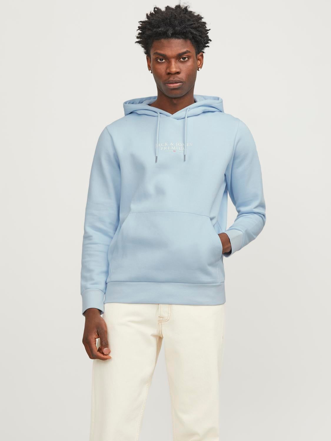 Powder blue hoodie discount mens