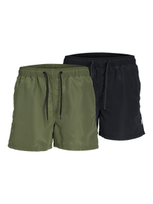 Jack & Jones Confezione da 2 Pantaloncini da mare Regular Fit -Black - 12216434