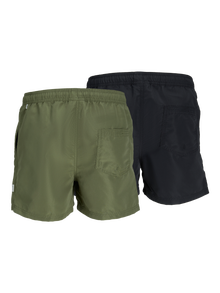 Jack & Jones Confezione da 2 Pantaloncini da mare Regular Fit -Black - 12216434