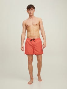 Jack & Jones 2er-pack Regular Fit Badehose -Hot Coral - 12216434